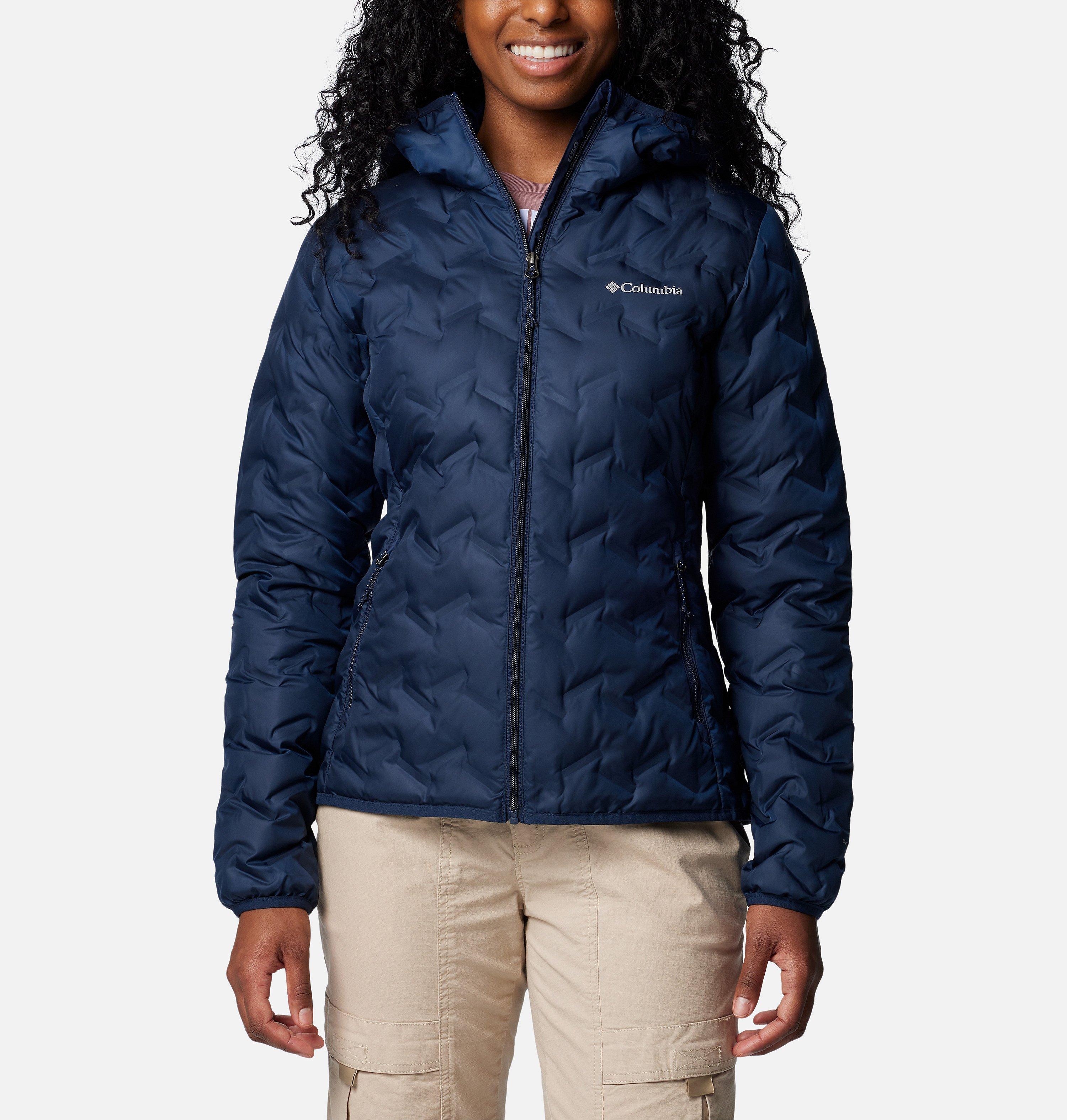 Columbia Sportswear Women's Blue Columbia - Delta Ridge™ Ii Down Hooded Jacket - Collegiate Navy Medium