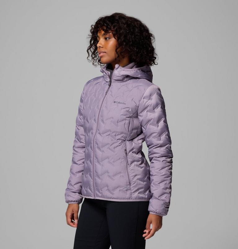 Women's Delta Ridge II Down Hooded Jacket, Color: Shale Purple, image 4