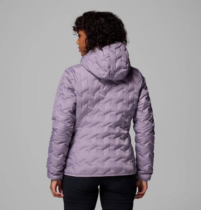 Women's Delta Ridge II Down Hooded Jacket, Color: Shale Purple, image 3
