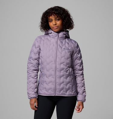 Chaqueta de plumón con capucha Delta Ridge para mujer, Color: Shale Purple, image 3
