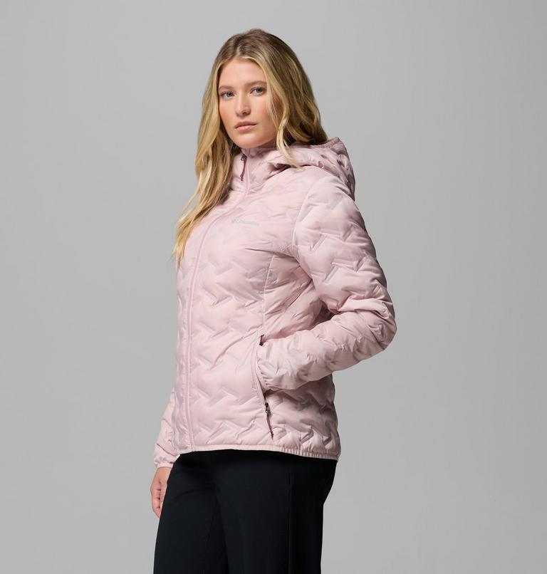 Women's Delta Ridge II Down Hooded Jacket, Color: Mineral Pink, image 4