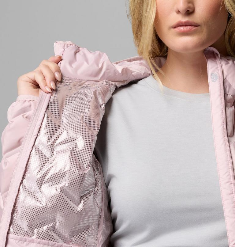 Women's Delta Ridge II Down Hooded Jacket, Color: Mineral Pink, image 6