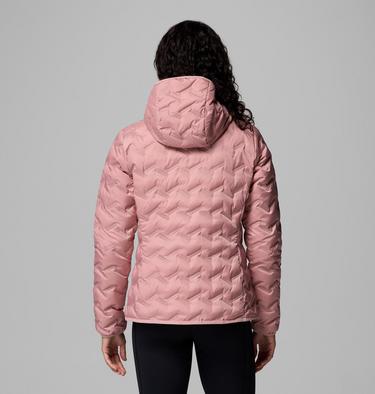 Women's Delta Ridge II Down Hooded Jacket, Color: Eraser Pink, image 3