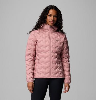 Chaqueta de plumón con capucha Delta Ridge para mujer, Color: Eraser Pink, image 1
