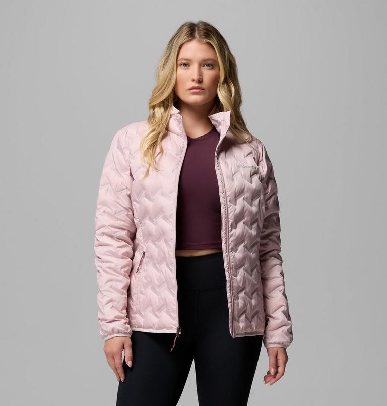 Women's Delta Ridge II Down Jacket, Color: Mineral Pink, image 5