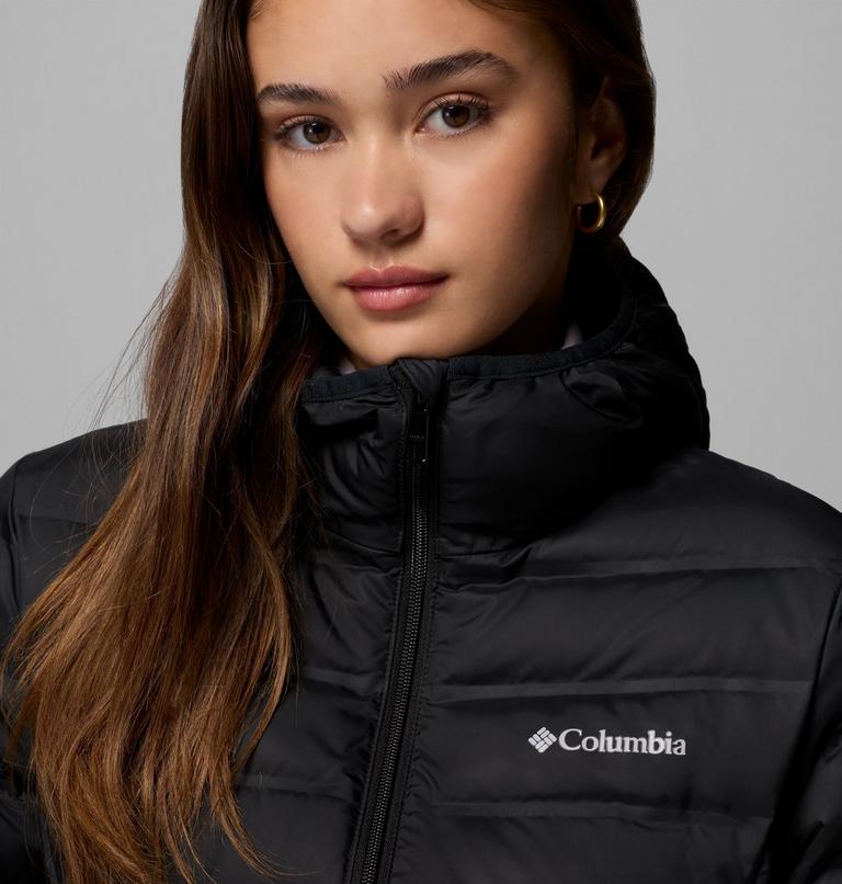 Women's Lake 22 II Down Long Hooded Jacket, Color: Black, image 6