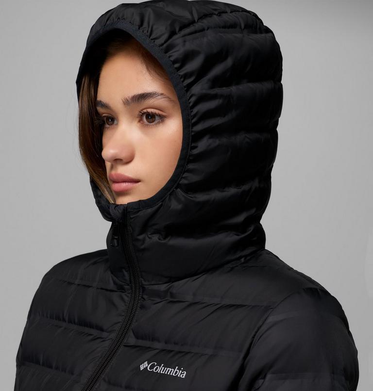 Women's Lake 22 II Down Long Hooded Jacket, Color: Black, image 7