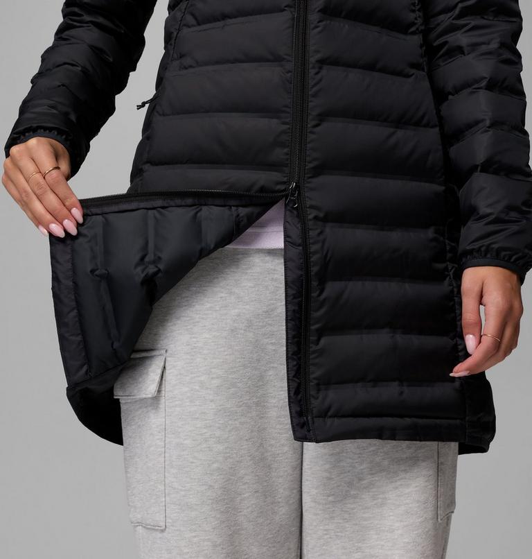 Women's Lake 22 II Down Long Hooded Jacket, Color: Black, image 8