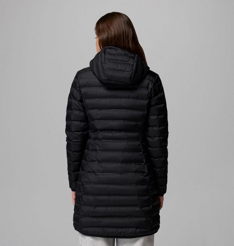 Women's Lake 22 II Down Long Hooded Jacket, Color: Black, image 3