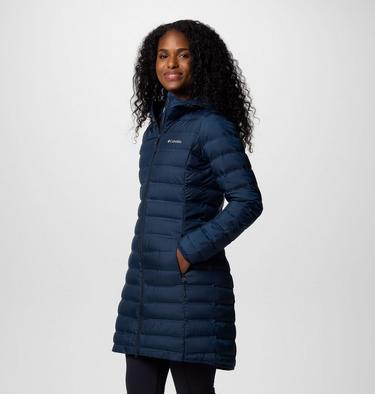 Veste Longue en Duvet à Capuche Lake 22 II Femme, Color: Collegiate Navy, image 3