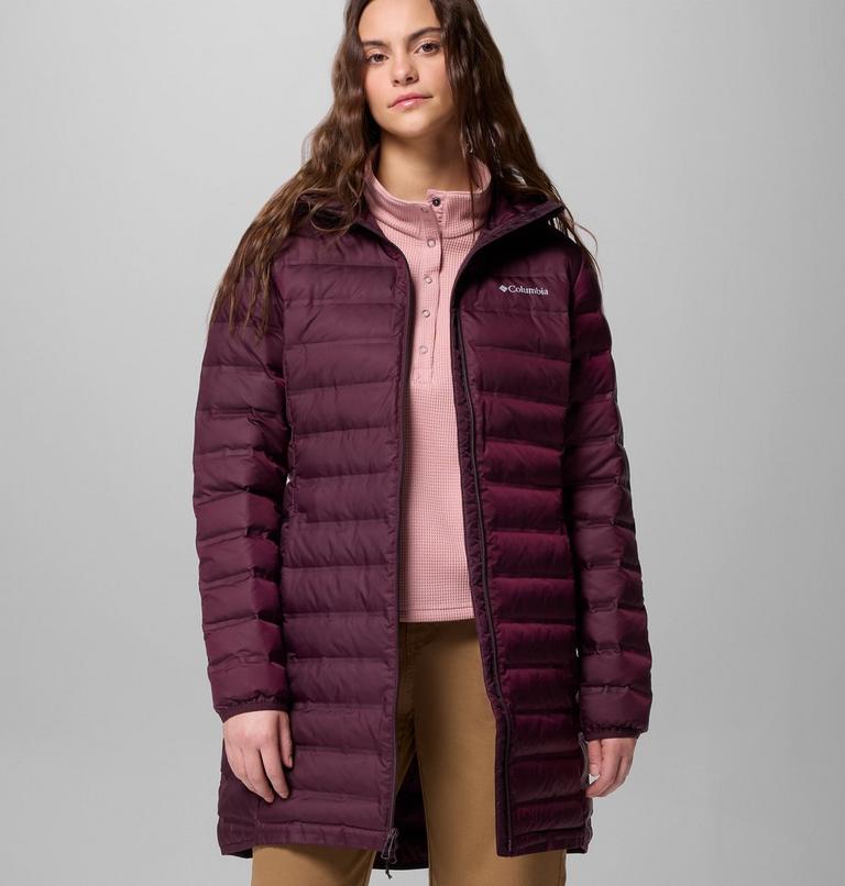 Women's Lake 22 II Down Long Hooded Jacket, Color: Moonvista, image 5