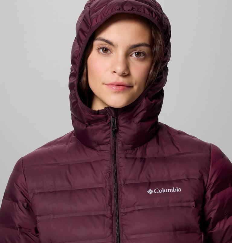 Women's Lake 22 II Down Long Hooded Jacket, Color: Moonvista, image 6