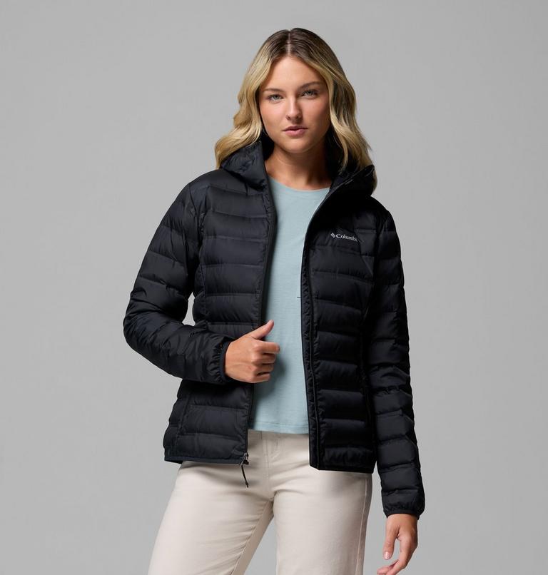 Women's Lake 22 II Down Hooded Jacket, Color: Black, image 5