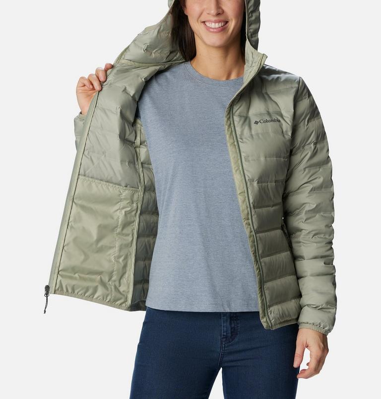 Women's Lake 22 II Down Hooded Jacket, Color: Safari, image 5