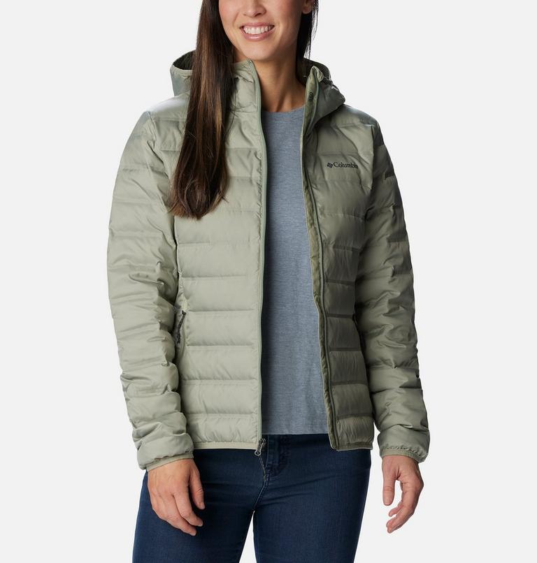 Women's Lake 22 II Down Hooded Jacket, Color: Safari, image 6