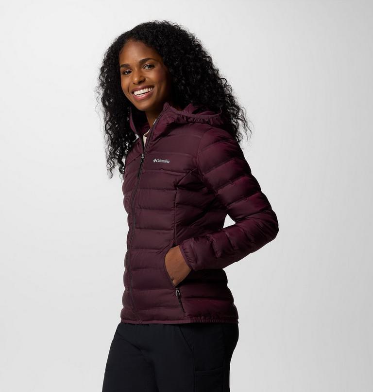Women's Lake 22 II Down Hooded Jacket, Color: Moonvista, image 3