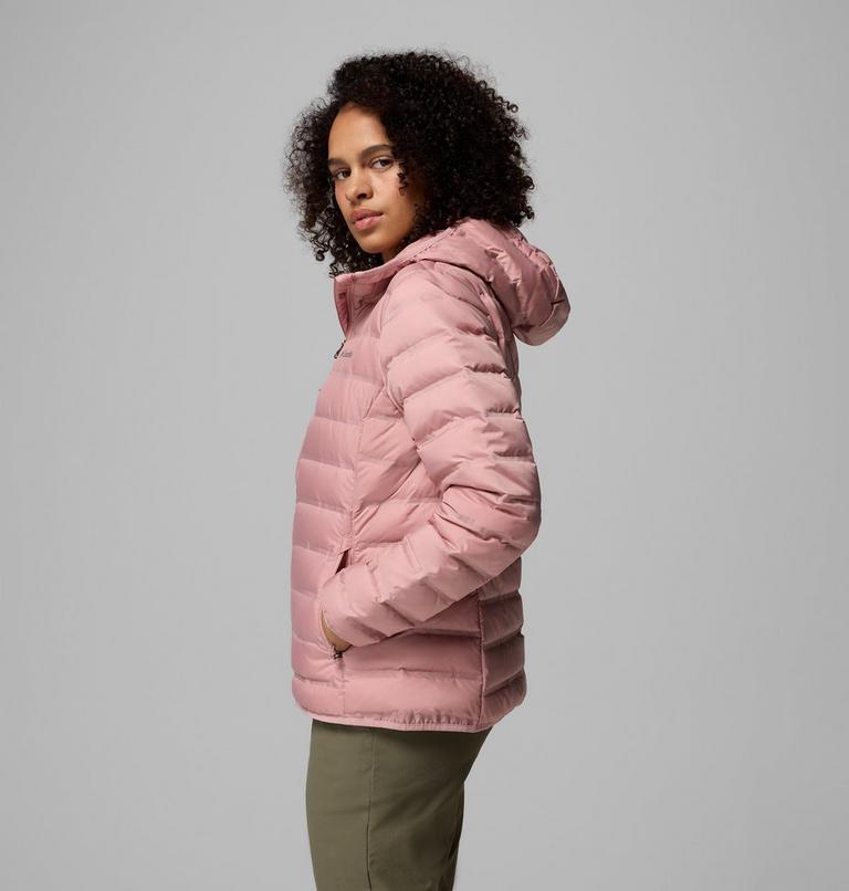 Women's Lake 22 II Down Hooded Jacket, Color: Eraser Pink, image 4