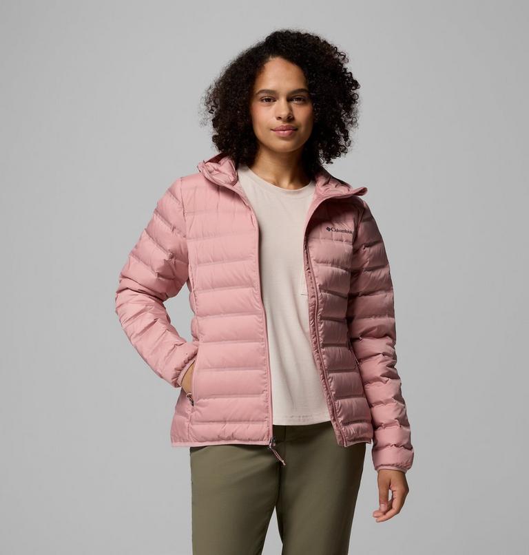 Women's Lake 22 II Down Hooded Jacket, Color: Eraser Pink, image 5