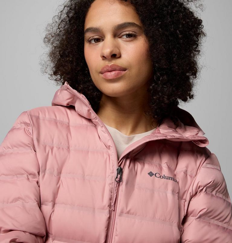 Women's Lake 22 II Down Hooded Jacket, Color: Eraser Pink, image 6