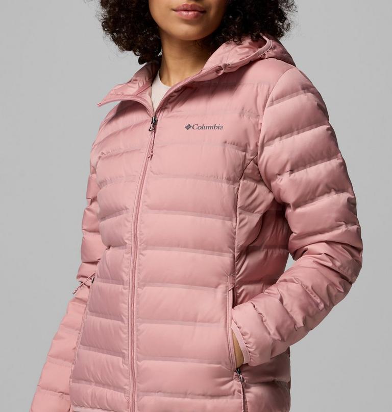 Women's Lake 22 II Down Hooded Jacket, Color: Eraser Pink, image 7