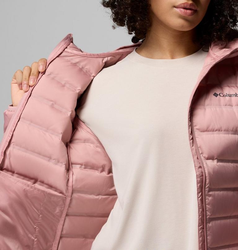 Women's Lake 22 II Down Hooded Jacket, Color: Eraser Pink, image 8