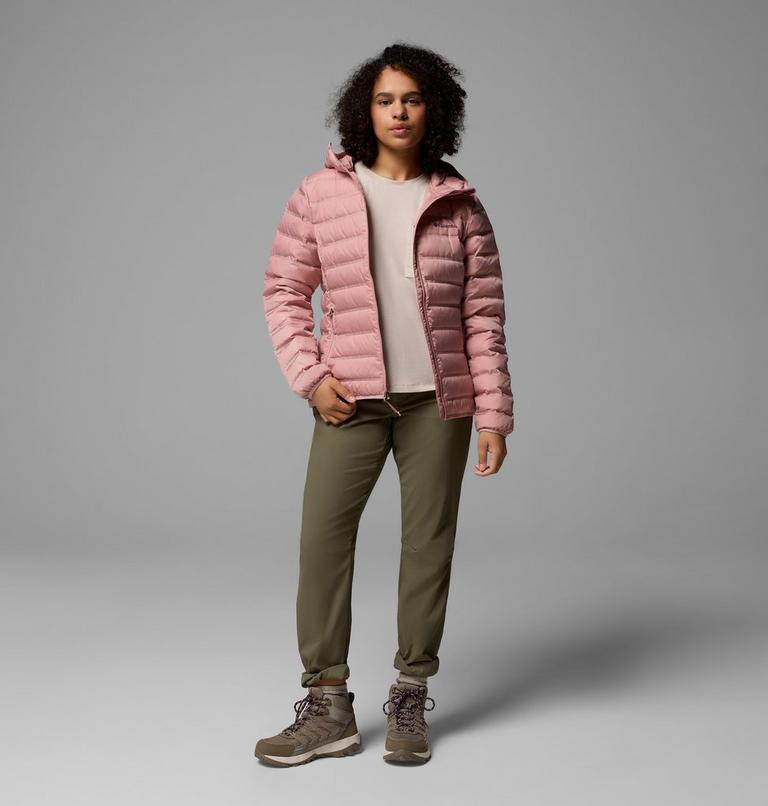 Women's Lake 22 II Down Hooded Jacket, Color: Eraser Pink, image 2