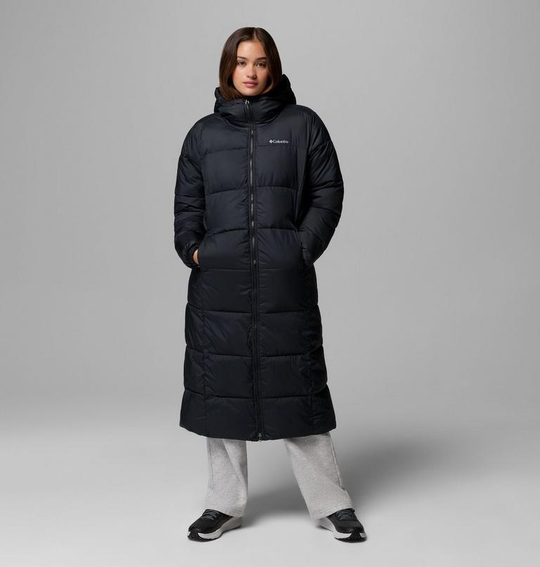 Women's Puffect II Long Puffer Jacket, Color: Black, image 1