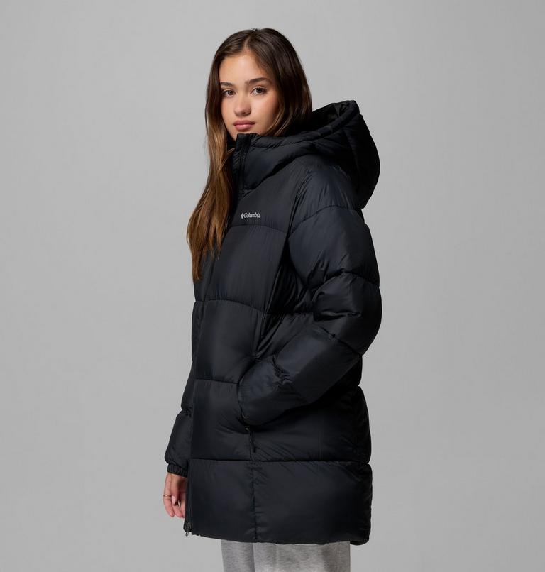 Women's Puffect II Hooded Mid Puffer Jacket, Color: Black, image 4