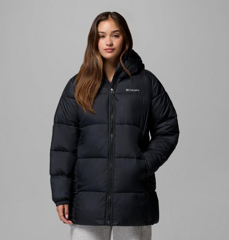Women's Puffect II Hooded Mid Puffer Jacket, Color: Black, image 5