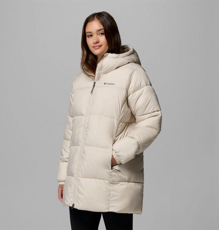 Women's Puffect II Hooded Mid Puffer Jacket, Color: Dark Stone, image 4