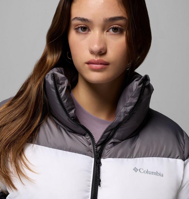 Women's Puffect II Colourblock Puffer Jacket, Color: Black, White, City Grey, image 6