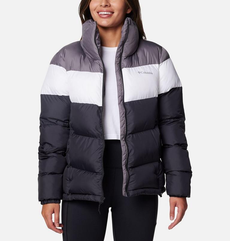 Women's Puffect II Colourblock Puffer Jacket, Color: Black, White, City Grey, image 8