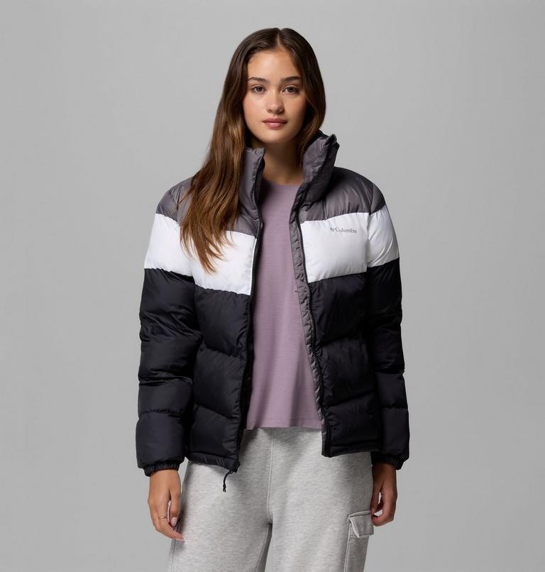 Women's Puffect II Colourblock Puffer Jacket, Color: Black, White, City Grey, image 1