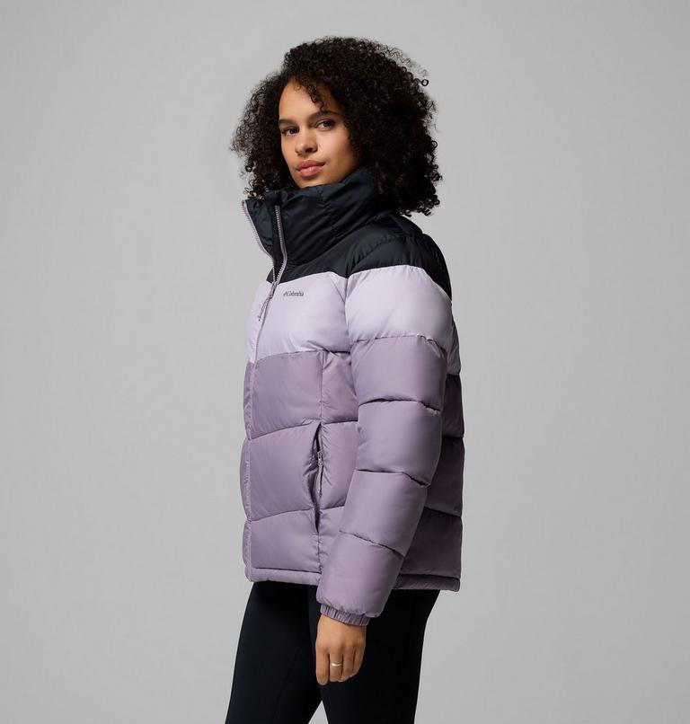 Women's Puffect II Colourblock Puffer Jacket, Color: Shale Purple, Lavender Pearl, Black, image 4