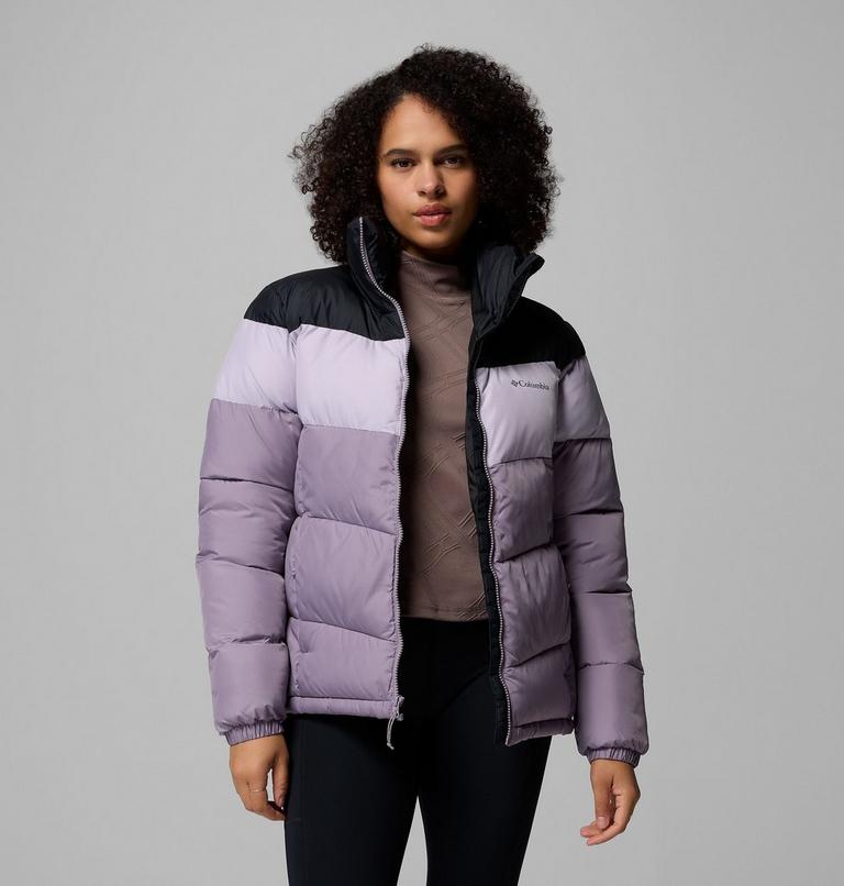Women's Puffect II Colourblock Puffer Jacket, Color: Shale Purple, Lavender Pearl, Black, image 5