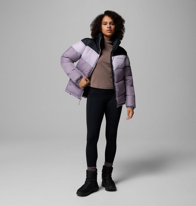 Women's Puffect II Colourblock Puffer Jacket, Color: Shale Purple, Lavender Pearl, Black, image 2