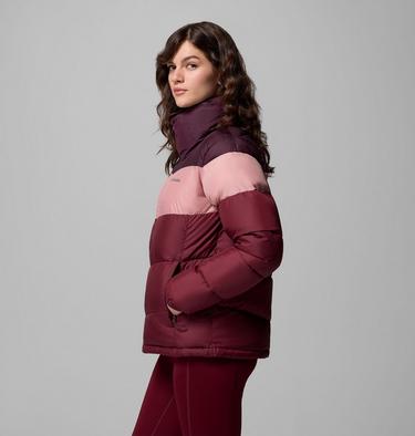 Puffect II Colourblock Puffer-Jacke für Frauen, Color: Rich Wine, Eraser Pink, Moonvista, image 4