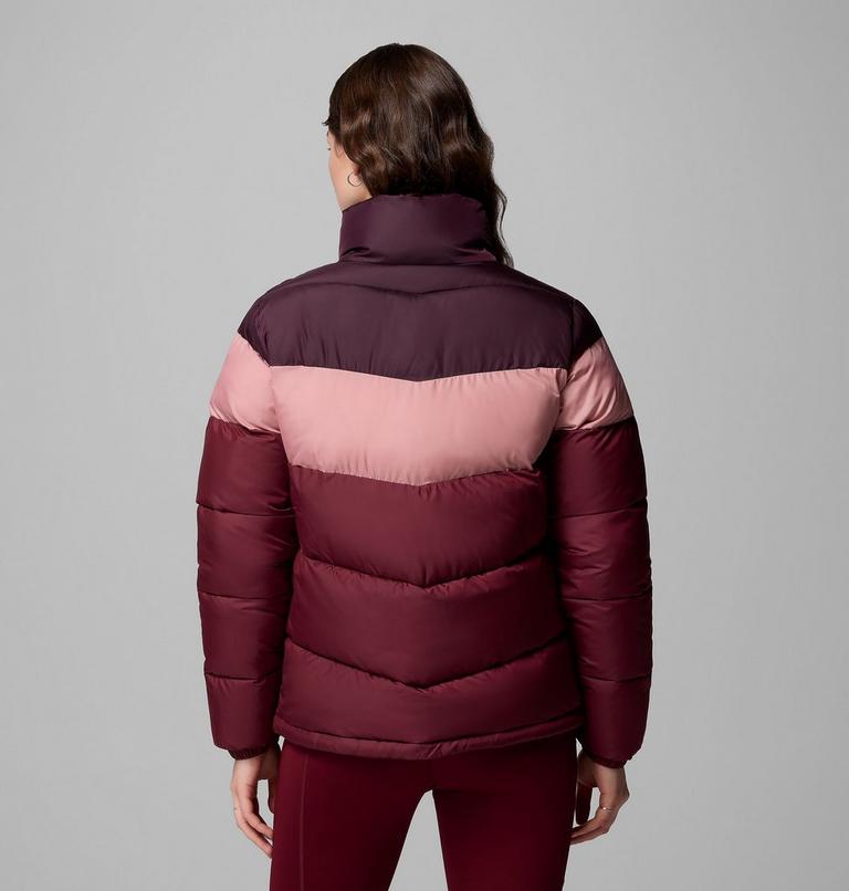 Women's Puffect II Colourblock Puffer Jacket, Color: Rich Wine, Eraser Pink, Moonvista, image 3