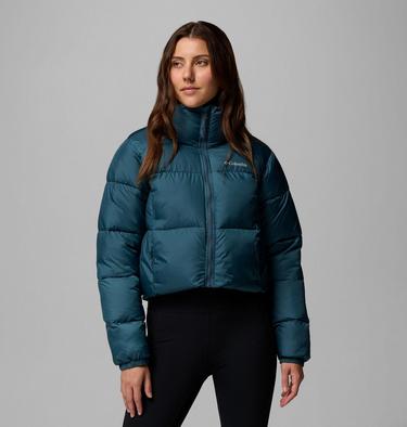 Women's Puffect II Cropped Puffer Jacket, Color: Everblue, image 3