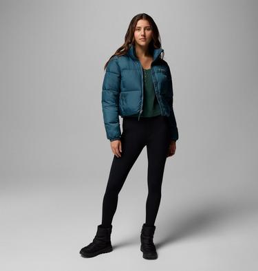 Women's Puffect II Cropped Puffer Jacket, Color: Everblue, image 4