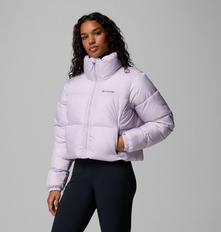 Women's Puffect II Cropped Puffer Jacket, Color: Lavender Pearl, image 4