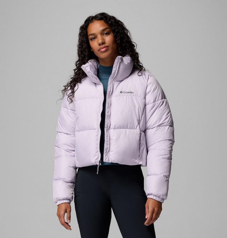 Women's Puffect II Cropped Puffer Jacket, Color: Lavender Pearl, image 5