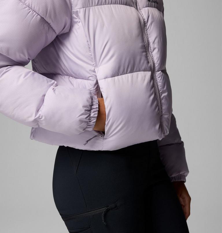 Women's Puffect II Cropped Puffer Jacket, Color: Lavender Pearl, image 7