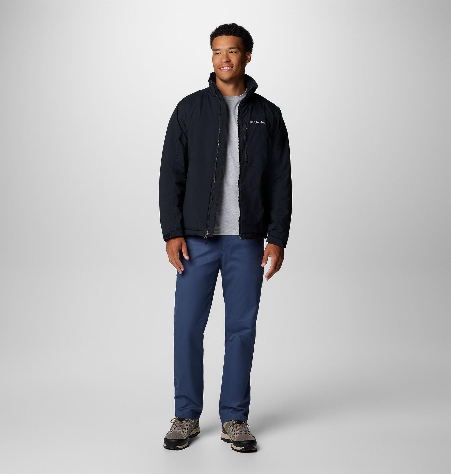 Мужская куртка Columbia Northern Utilizer II Jacket - Tall, цвет: Чёрный — фото 2