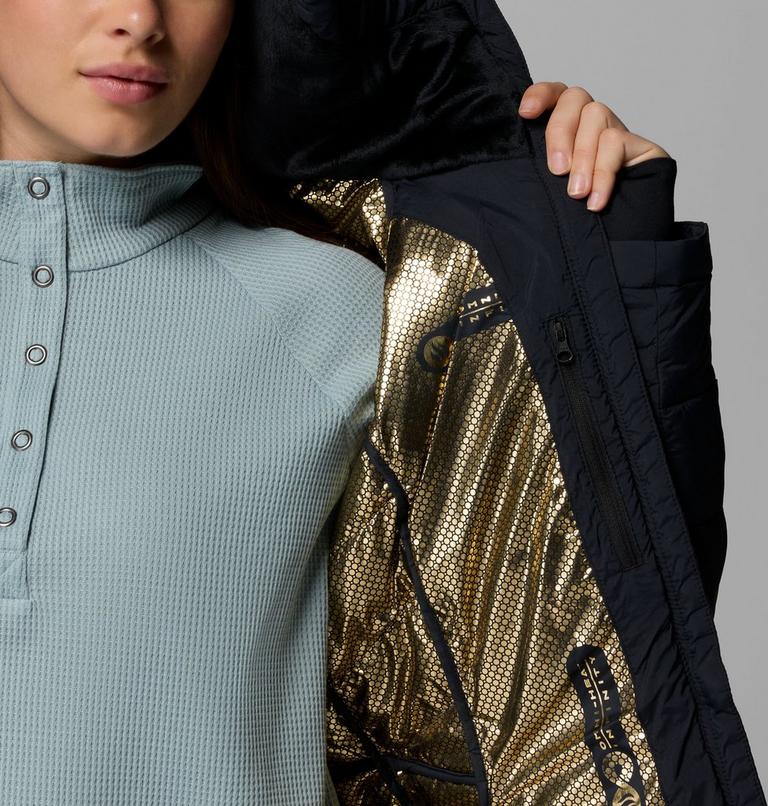 Chaqueta aislante de largo medio con capucha Joy Peak II para mujer, Color: Black, image 6