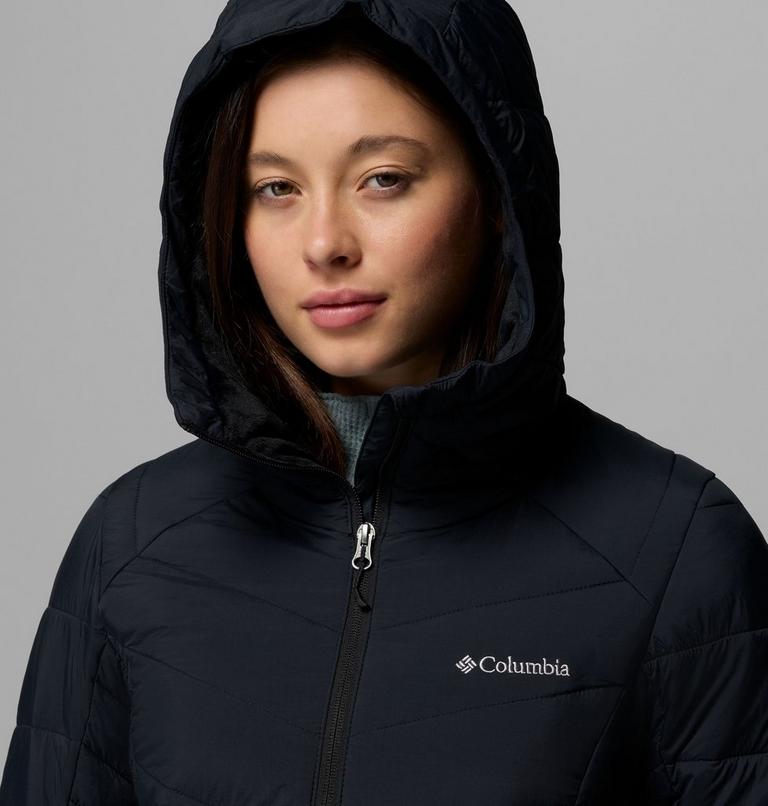 Chaqueta aislante de largo medio con capucha Joy Peak II para mujer, Color: Black, image 7