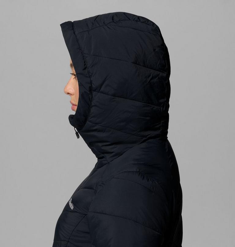 Chaqueta aislante de largo medio con capucha Joy Peak II para mujer, Color: Black, image 8