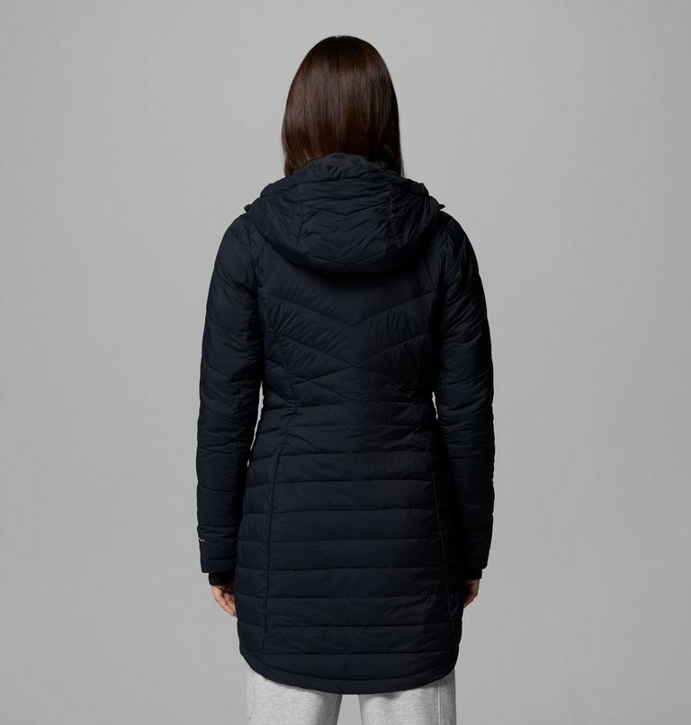 Chaqueta aislante de largo medio con capucha Joy Peak II para mujer, Color: Black, image 3