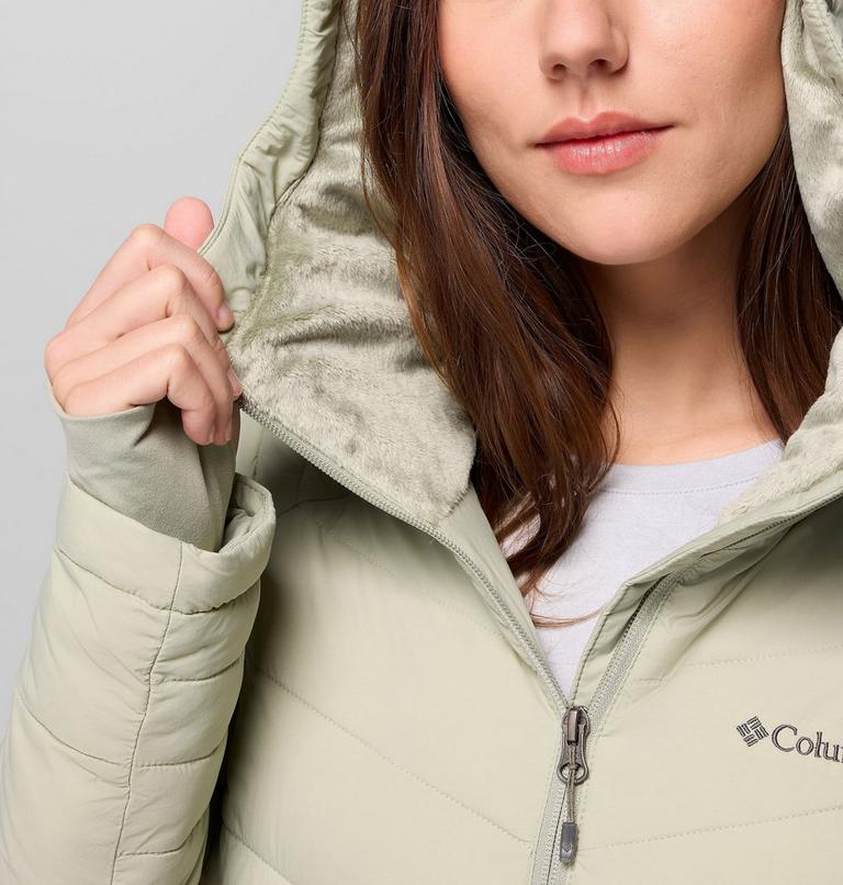 Women's Joy Peak II Hooded Mid Insulated Jacket, Color: Safari, image 6