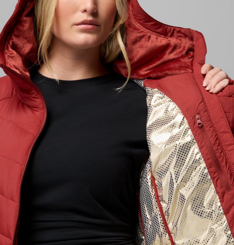 Veste Isol&eacute;e &agrave; Capuche Joy Peak II Mid Femme, Color: Red Oxide, image 6